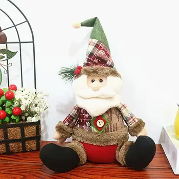 Európsky Štýl Visí Sedí Santa Claus Snehuliak Elk Bábiky Ornament Nový Rok Deti, Darčeky pre Domáce Vianočné Dekorácie