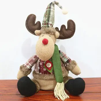 Európsky Štýl Visí Sedí Santa Claus Snehuliak Elk Bábiky Ornament Nový Rok Deti, Darčeky pre Domáce Vianočné Dekorácie