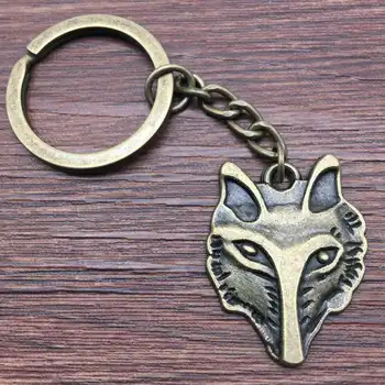 1 Kus Keychain Zvieracie Hlavy Fox Head keyring móde hot predaj auto prívesok ženy