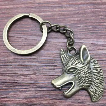 1 Kus Keychain Zvieracie Hlavy Fox Head keyring móde hot predaj auto prívesok ženy
