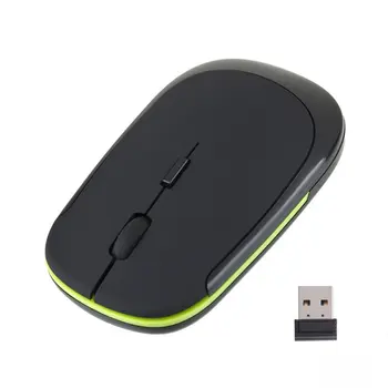 2.4 GHz, USB Prijímač, Tenký Mini Bezdrôtová Optická Myš, Myši pre Počítač PC Módne Ultra-tenké Myš Pre Notebook Veľkoobchod