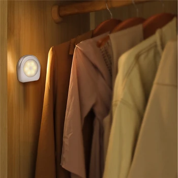 LED Indukčné Svetlá Batériou Napájaný Senzor Pohybu, Nočné Svetlá pre Spálne, Šatníka Pod Skrinku Svetlá Domov Izba Cesta Lampy