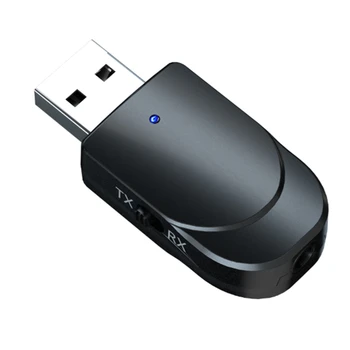 Horúce TTKK Bluetooth 5.0 Audio Prijímač, Vysielač 3 v 1 Mini 3,5 mm Jack AUX, USB Stereo Hudby Adaptér Bezdrôtovej siete pre TELEVÍZNE Auto, PC Hea