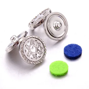 Nové Aromaterapia Snap Šperky Medailón Esenciálny Olej Difúzor Magnetické Nehrdzavejúcej Ocele Tlačidlo Snap Fit 18 MM Modul Náramok Šperky