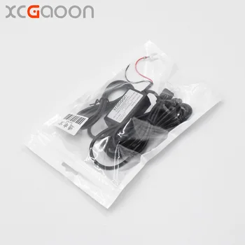 XCGaoon Auta DC Converter Modul 12V 24V 5V 2A s mini USB Kábel ( Zakrivené Vľavo ), Low Voltage Protection Dĺžka Kábla 3,5 m