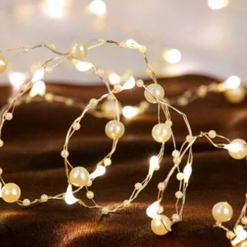 LED Loptu Garland String Svetlo Vianočné Sviatky osvetlenie Rozprávkových Svetiel Vonkajšie Batérie, Strán, Svadby, Vianočné Dekorácie, nočné lampy
