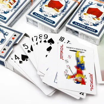 Nový vzor, Baccarat Plastové Nepremokavé Hranie kartovej Hry Poker Texas Karty Doskové Hry 90*60 mm karty