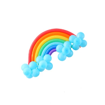 Deti Narodeniny, Party Dekorácie Rainbow Balóniky Dlhé Balóny Červené, Fialové, Modré, Ružové A Rainbow Ballon Magic Balóny Pozadí