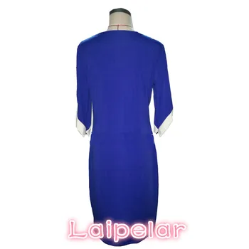 Ženy Šaty Plus Veľkosť Šaty Nové Čipky Patchwork Veľké Veľkosti Módne Šaty Úrad Práce Šaty Modrá Vestidos L-6XL