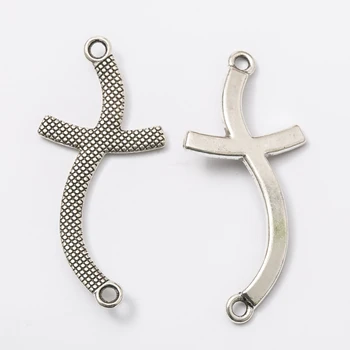 25 kusov retro kovové zliatiny zinku Kríž konektor prívesok pre DIY handmade šperkov náhrdelník, takže 7732
