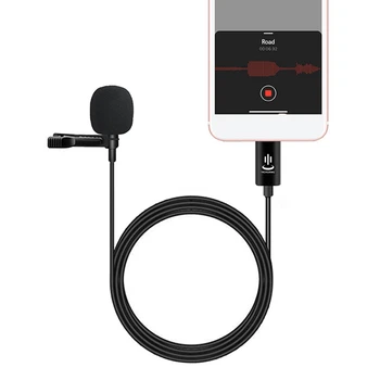 YICHUANG Lavalier 8 Pin Mikrofón s Monitorom pre iPhone 12 Pro Max 11 Pro Max Pro iPad Mini Vzduchu