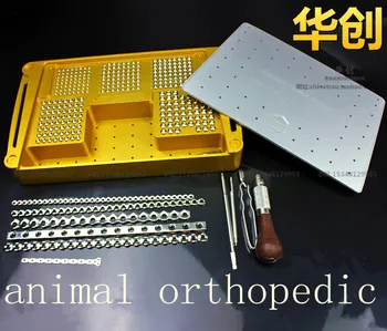 Lekárske zvierat ortopedické nástroj z nerezovej ocele na Mieru ohýbať typu T rovno rekonštrukcia kompresie bod kontaktu box