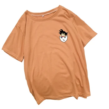 Plus Veľkosť Harajuku Letné Tričko Ženy Nových Prírastkov Módne Kawaii Sun WuKong Vytlačené T-shirt Bežné Ženské Streetwear Topy Čaj
