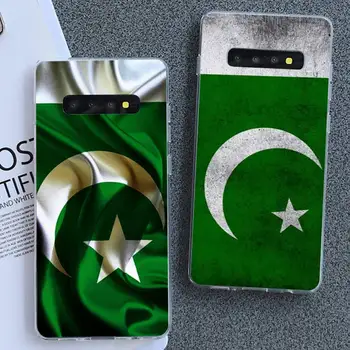 Pakistan Vlajka Telefón puzdro Pre Samsung S5 6 7 8 9 10 S8 S9 S10 Plus S10E Lite s rezacím zariadením S10-5G S20 UITRA Plus
