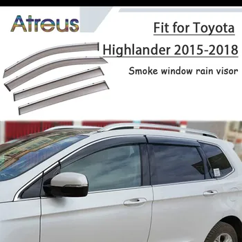 Atreus 1set ABS Dážď, Dym Okno Clonu Auto, veterný štítok Pre Toyota Highlander XU50 2016 2017 2018 Príslušenstvo
