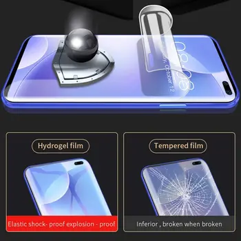 Hydrogel Film pre Xiao Poco X3 NFC F2 Pro Screen Protector 2 V 1 Objektívu ochrannú na Xiao Poco X3
