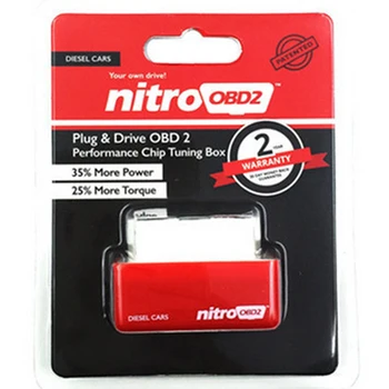 1pc x Eco/Nitro OBD2 chiptuningu Box Plug & Drive Pre Benzínom/Dieselového Auta