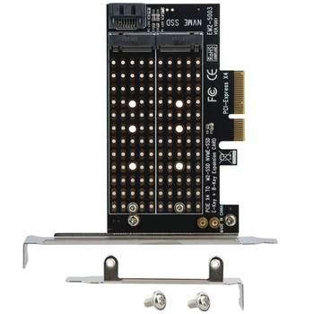 M. 2 SATA Adaptéra PCIE M. 2 SSD Adaptér NVME / M2 Adapter pre SATA PCI-E Karty pre PCI-E adaptér X4 M. 2 alebo B M. 2 NGFF SSD prepínač