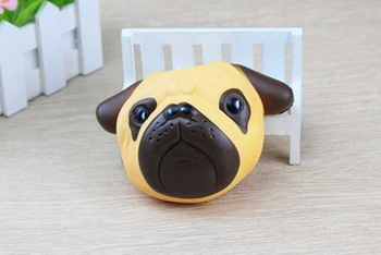 Zábavná lopta Pug Psa Mini Squeeze Hračky Pomaly Rastúce Squeeze Tvárny Zvierat Hojenia, Stresu, deti, dospelých, hračky