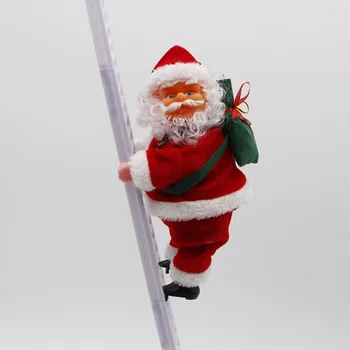 Elektrické Hračky Santa Claus Stúpanie Po Schodoch Hračky Lezenie Rebríky Santa Claus Vzory Vianočné Figúrka Ornament, Dekorácie, Darčeky
