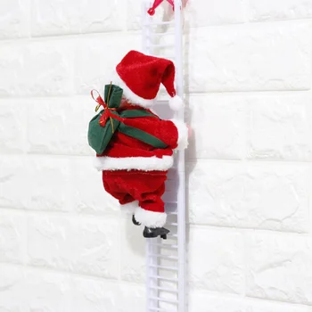 Elektrické Hračky Santa Claus Stúpanie Po Schodoch Hračky Lezenie Rebríky Santa Claus Vzory Vianočné Figúrka Ornament, Dekorácie, Darčeky