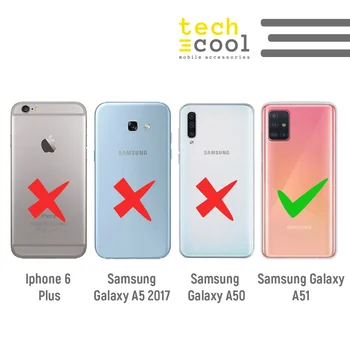 FunnyTech®Stojan prípade Silikónové pa ra Samsung Galaxy A51 l Cancion Lo malo 