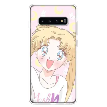 Celkom Vojak Sailor Moon Krytu Telefón Puzdro Pre Samsung Galaxy S Rezacím Zariadením S10 S20 Ultra Poznámka 10 9 8 S9 S8 J4 J6 J8 + Lite Plus Pre S7 Coque