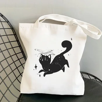 Mačky nákupní taška recyklovať taška bolsas de tela opakovane bolso eko taška handričkou, shoping sacolas