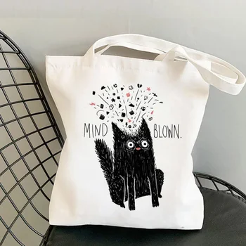 Mačky nákupní taška recyklovať taška bolsas de tela opakovane bolso eko taška handričkou, shoping sacolas