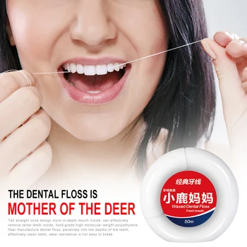 1 Rolka 50 m Prenosné Zubná Niť Mäty Micro Nepremokavého Mint Chuť Čisté Línie Kruhu Vybrať Zub Cleaner Starostlivosť o Ústnu dutinu Hygieny