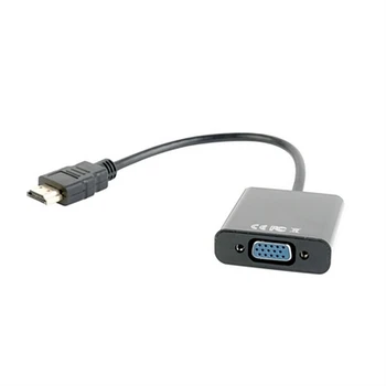 HDMI / VGA Adaptér GEMBIRD A-HDMI-VGA-03 1080 px 60 Hz Čierna
