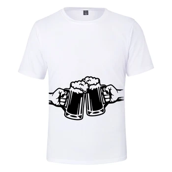 Pivo Bublinkové Nápoje 3D Vytlačené T-shirts Módne Žien/Mužov v Lete Krátky Rukáv Tshirts 2019 Hot Predaj Bežné Streetwear Oblečenie