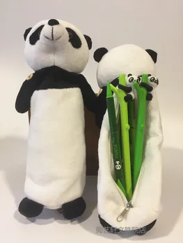 Candice guo plyšové hračky plyšové bábika cartoon zvierat Čínska panda dievča kozmetická taška dieťa pencilbag ceruzka package darček k narodeninám 1pc