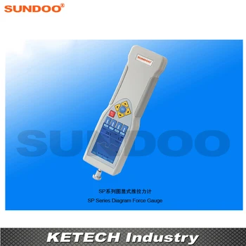 Sundoo SP-200 200N LCD Digitálny Diagram Push Pull Meter Sily Rozchod