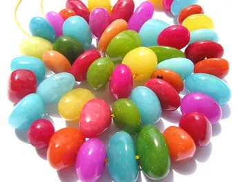 Veľkoobchod 2strands 8-25 mm Rainbow jade perličiek netradičné nugety čipy šperky voľné korálky