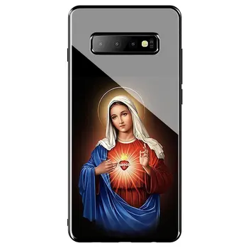 Virgen de Guadalupe Ježiša Krista Tvrdeného Skla Telefón puzdro pre Samsung Galaxy S20 Ultra S10 S8 S9 S7 Okraji Poznámka 8 9 10 Plus Lite