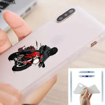 Prípade Mäkké pre iPhone 12 11 Pro X XS Max XR 6 7 8 G Plus SE 2020 5 S Pokrytie Motocyklový jazdec