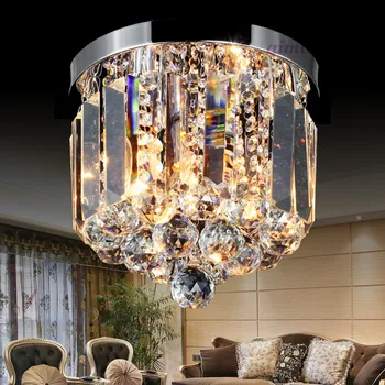 Vysoko kvalitné LED Stropné Svietidlá 6w-10w okrúhly tvar k9 crystal absorbovať dome svetlo 220v-240v továreň na priamy predaj