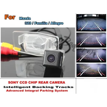 Na Mazda 323 / Familia / Allegro Smart Skladby Čip Kamery HD / CCD Inteligentné Dynamické Parkovanie Auta parkovacia Kamera