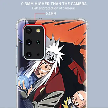 Anime Naruto Jiraya Itachi obal pre Samsung Galaxy S20 FE S10 S8 S9 Plus Poznámka 10 Lite 20 Ultra 5G 9 Airbag Shockproof Mäkké Pokrytie