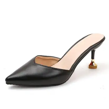 JOKSD 2018 Predaj Hot Sexy Ženy, Letné Módne obuv pre Voľný čas ženy štíhle vysoké podpätky Elegantné Sandále Žena Papuče L63