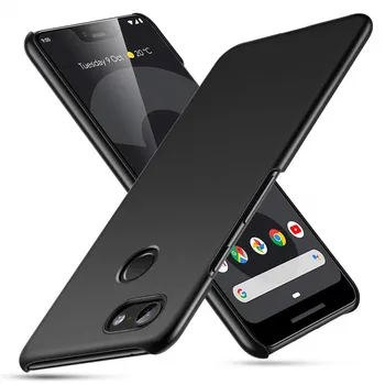 Telefón puzdro pre Google 3 XL Ultra Tenké Matný Pevného Vybavené Prípadoch pre Pixel 3XL Shockproof Ochranný Kryt, Black Red
