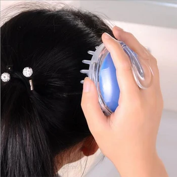 Mäkké silikónové masážne kefy muži ženy hlavu pokožku hlavy SPA vlasy hairbrush masér Hlavu nástroj Starostlivosti strata umývanie Anti-hair Z7Z0