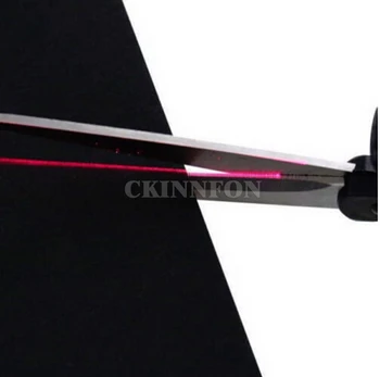DHL 50PCS Domáce Šitie Laser Nožnice Rovné Rezy Rýchlo Presnosť Laserom Navádzané Nožnice