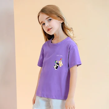 Letné Bavlna Multicolor detské Oblečenie T-shirt Harajuku Kawaii Legrační Karikatúra Shiba Balón Tlač Deti Krátky Rukáv Topy