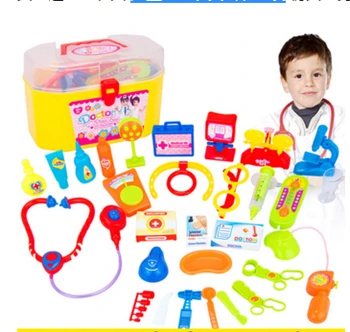 Nové Detské hračky Lekár Hrať sady Simulácia Medicíny Box Lekár Hračky Stetoskop Injekcie Deti, darčeky, doprava zdarma