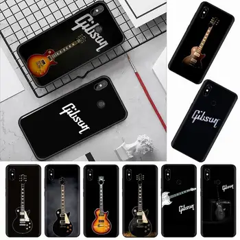 Gibson Guitar retro umenie hudba Telefón puzdro Pre Xiao Redmi 7 8 9t a3 9se k20 mi8 max3 lite 9 poznámka 9s 10 pro