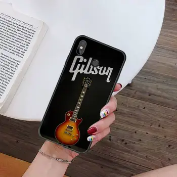 Gibson Guitar retro umenie hudba Telefón puzdro Pre Xiao Redmi 7 8 9t a3 9se k20 mi8 max3 lite 9 poznámka 9s 10 pro