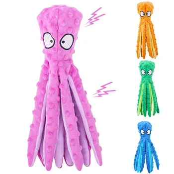 8 Nohy Octopus Mäkké, Vypchaté Plyšový Pískajúca Psa Squeakers Hračka Zdravšie Vydávať Papierové Stredný Veľký Veľkých Psov Frenchbull