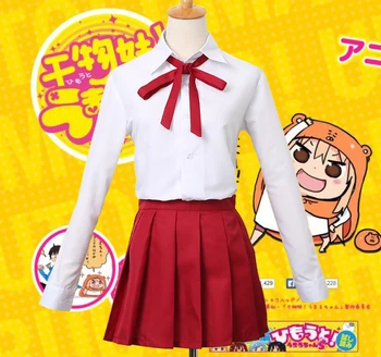 Anime Himouto! Umaru-chan Umaru Doma Cosplay Kostým Školskú Uniformu Sytle kompletnú Sadu 4 Kusov